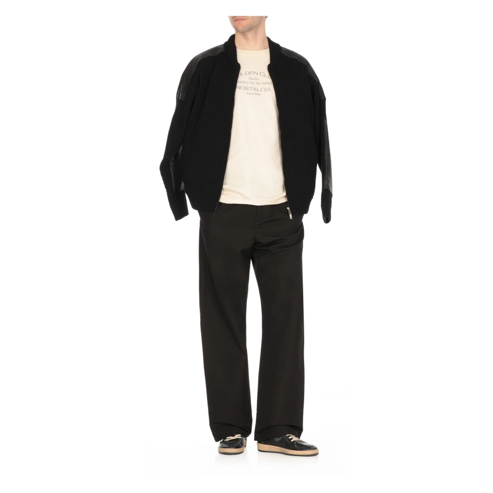 Golden Goose Wit katoenen T-shirt met Logo White Heren