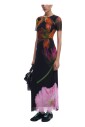 robe-noire-manches-courtes-printemps-ete