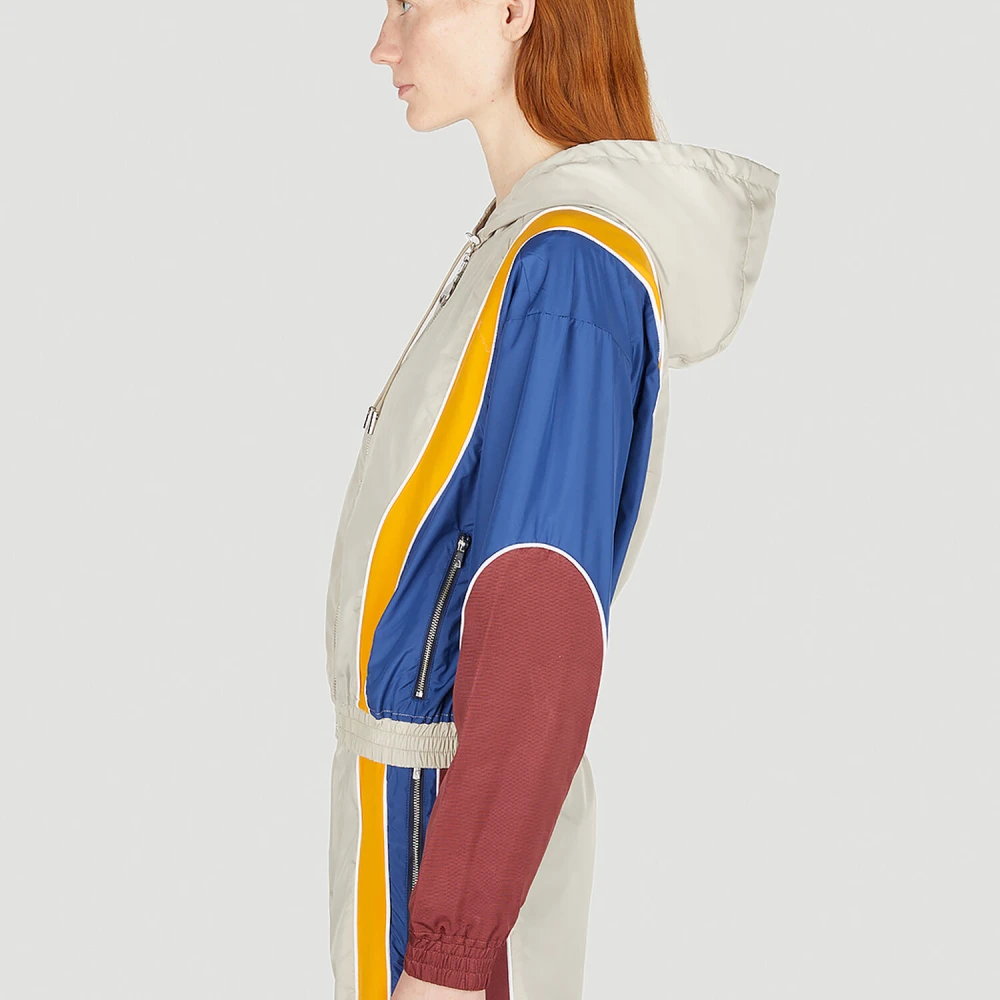 Ahluwalia Idi Hooded Track Jacket Beige Dames