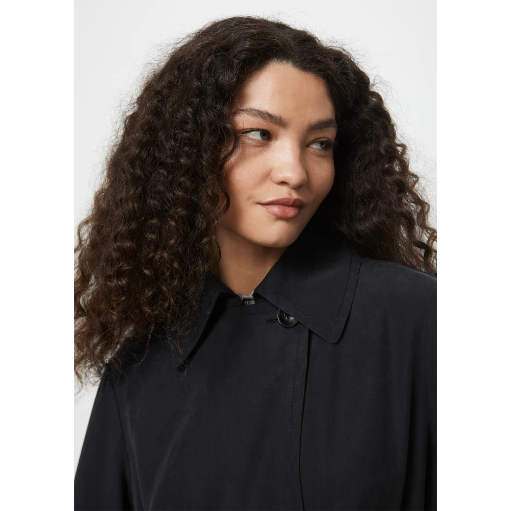 Marc O'Polo Flowing Car Coat regular Black Dames