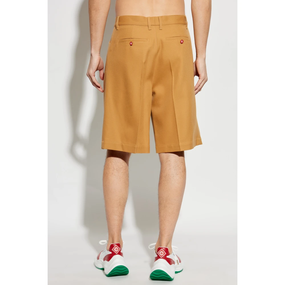 Casablanca Wollen shorts Beige Heren