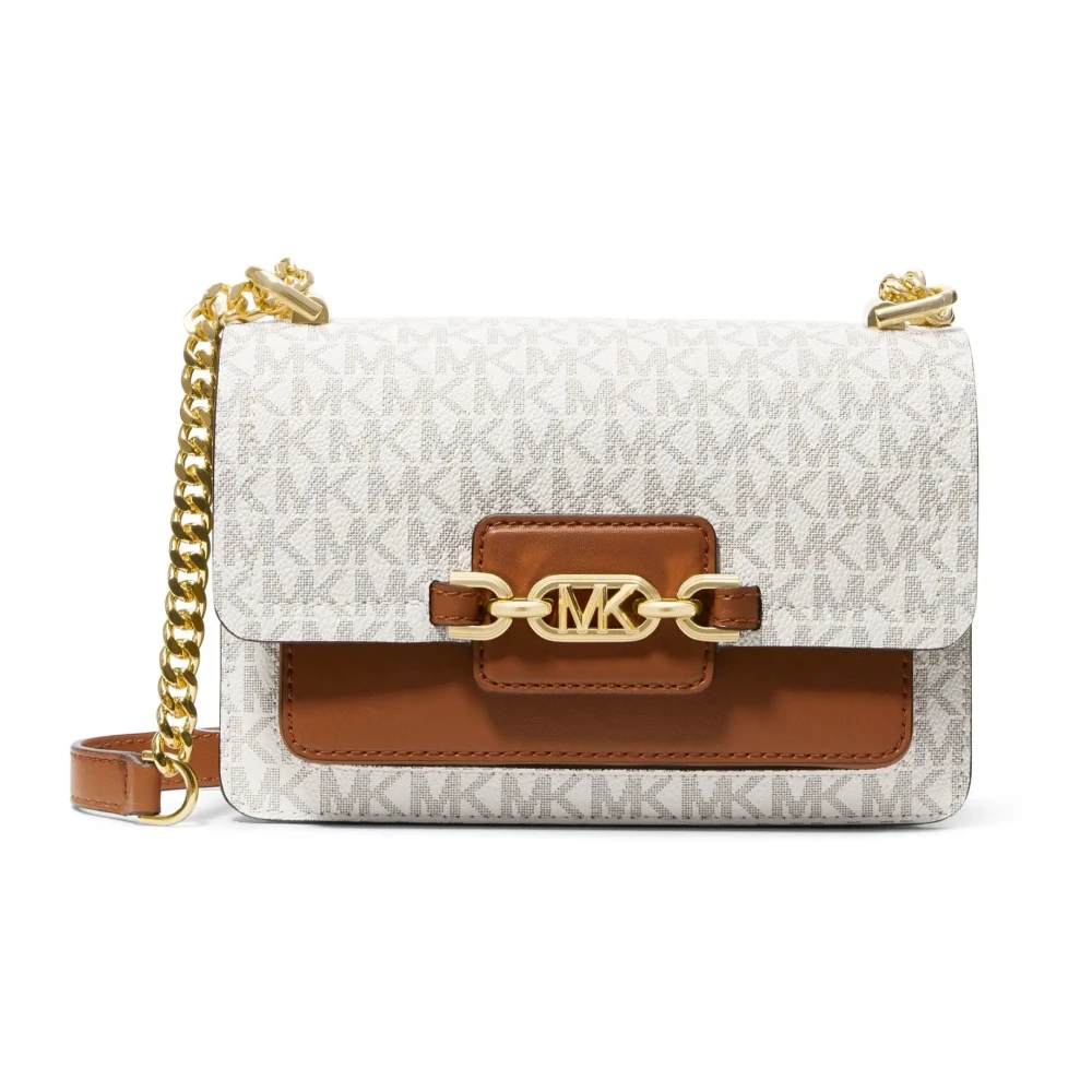 Michael Kors Women's Beige Shoulder Bags, One Size, Heather Crossbody Bag