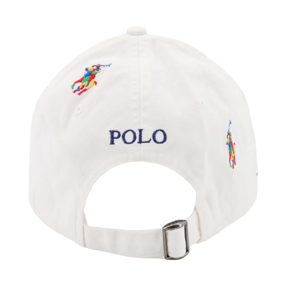 Polo Ralph Lauren Klassieke Sportpet met Allover Logo White Heren