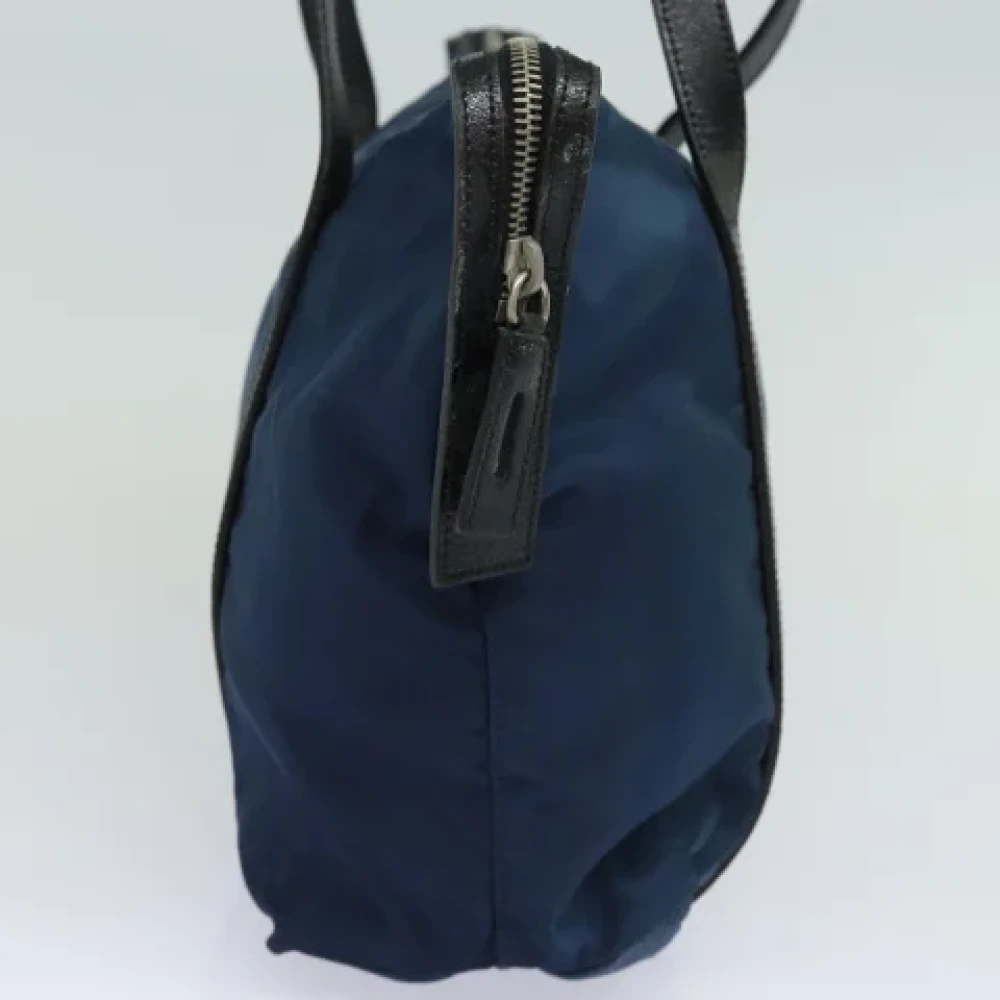 Prada Vintage Pre-owned Nylon prada-bags Blue Dames