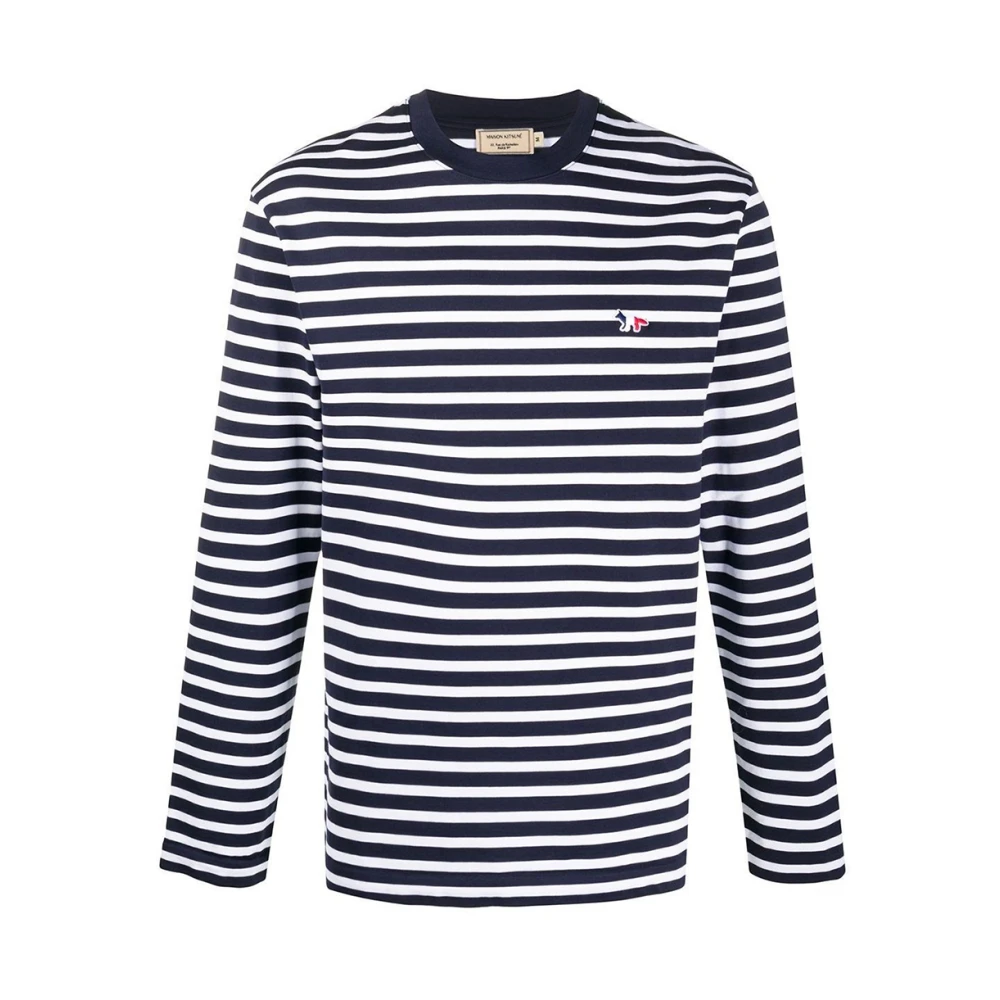 Maison Kitsuné Tricolor Fox Patch Classic Marin Blue Heren