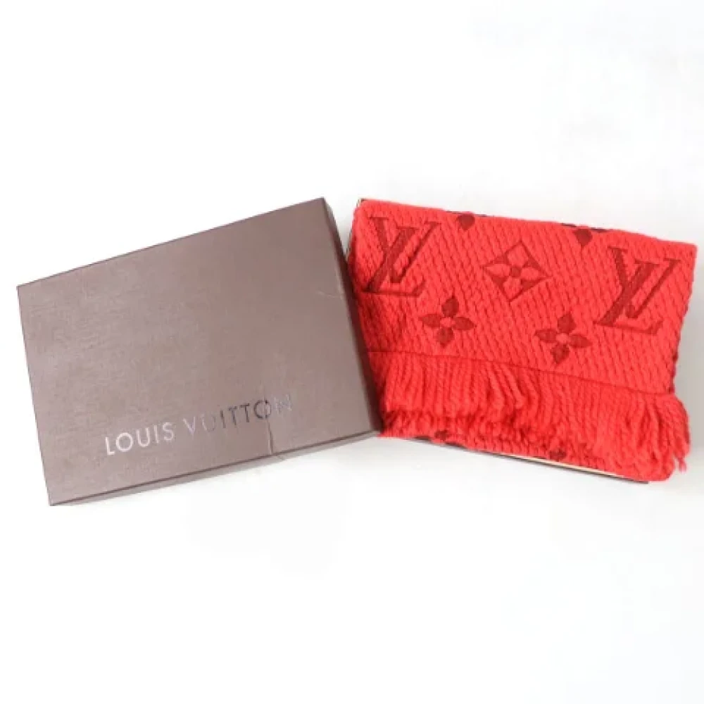 Louis Vuitton Vintage Pre-owned Wool scarves Orange Dames
