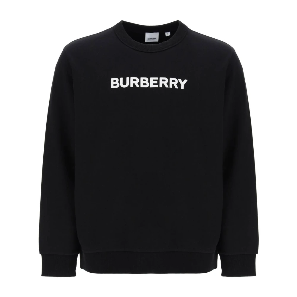 Burberry Sweatshirt met Puff Logo Print Black Heren