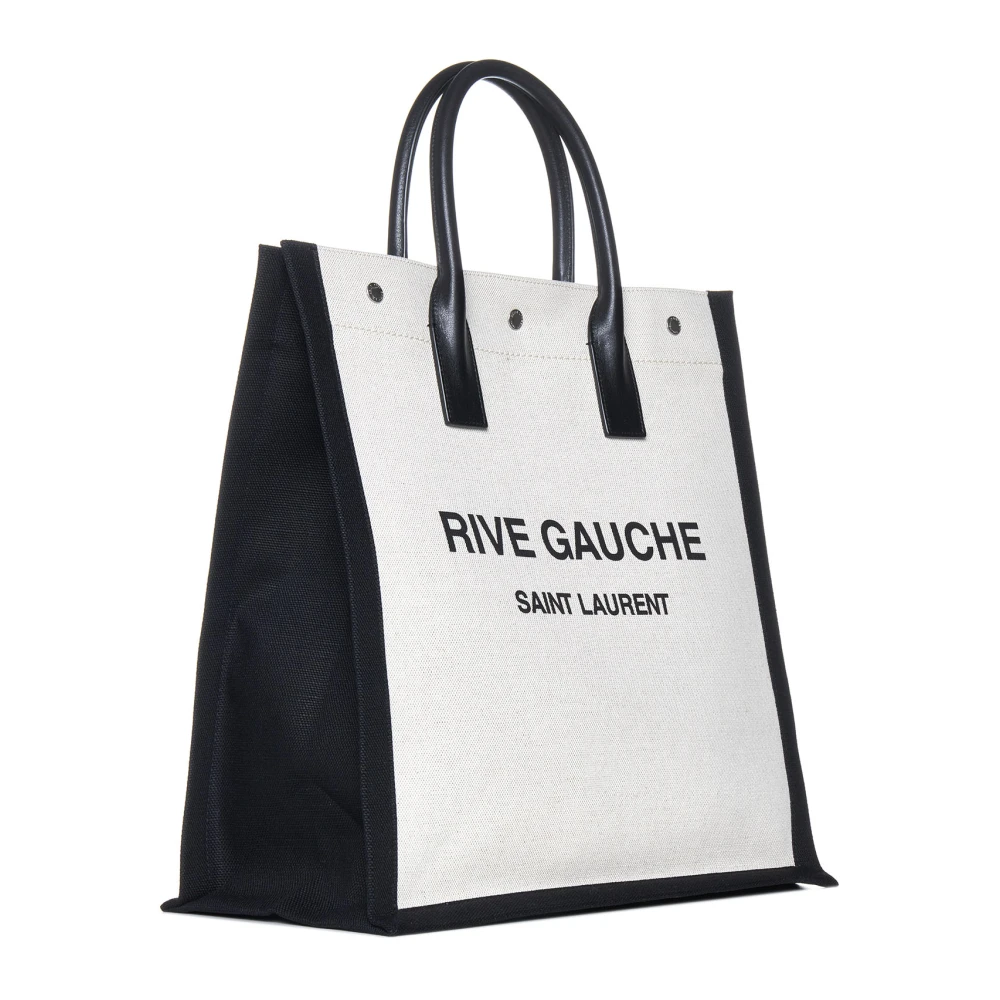 Saint Laurent Rive Gauche Tote Bag White Heren