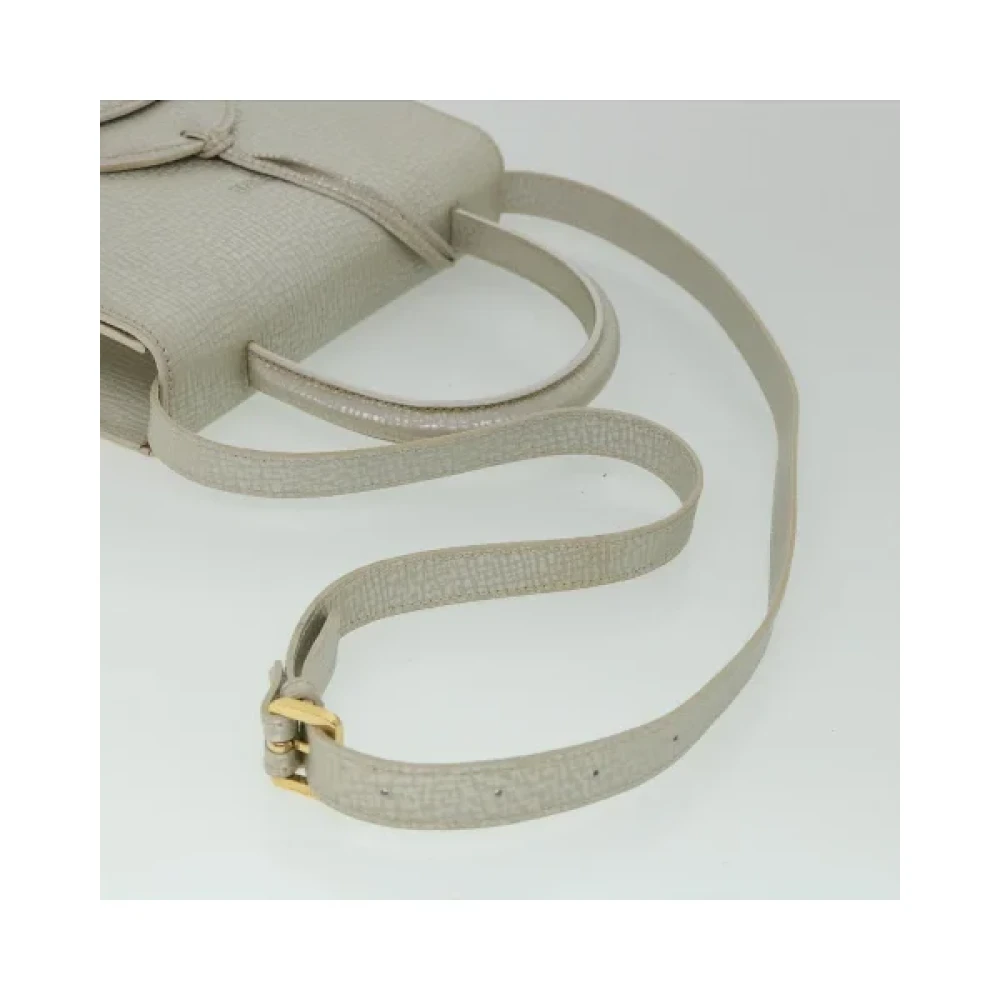 Loewe Pre-owned Leather handbags Gray Dames