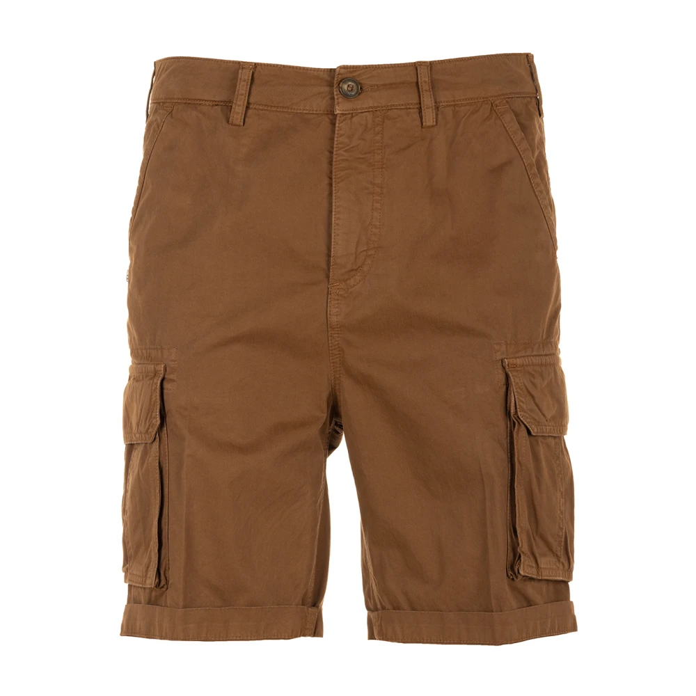 40Weft Cargo Bermuda Shorts voor Mannen Brown Heren