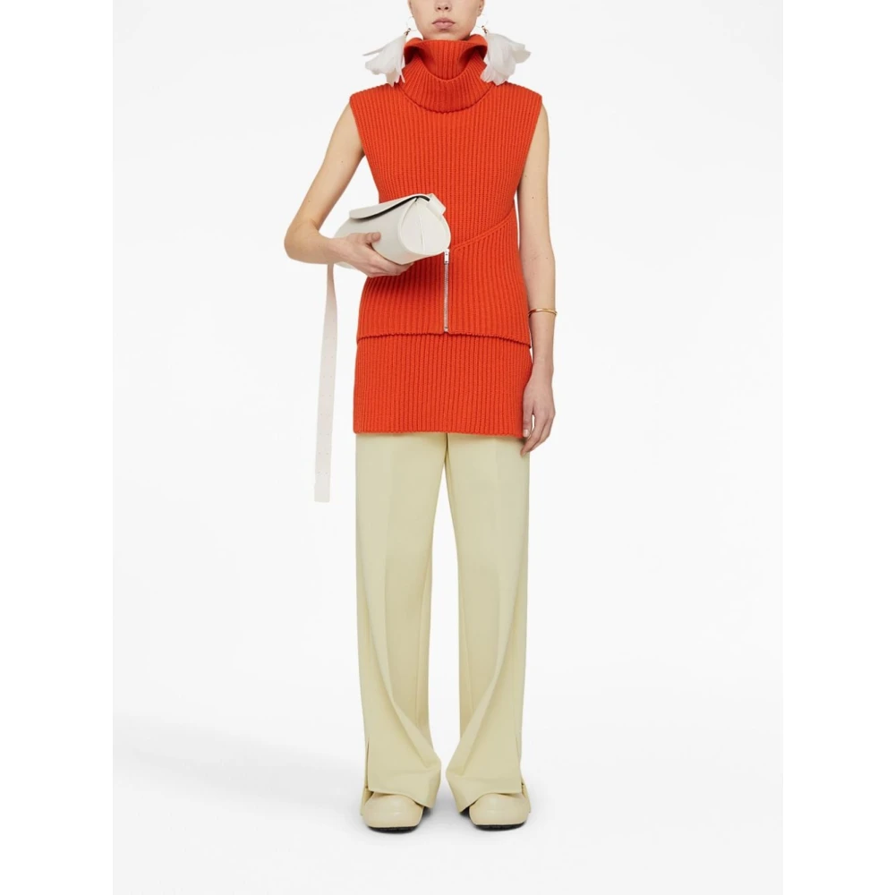 Jil Sander Stijlvolle Top voor een Trendy Look Orange Dames