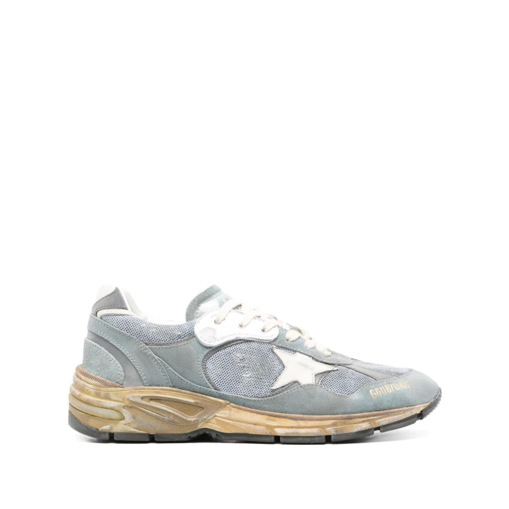 Golden Goose Dad Mesh Suede Low Top Sneakers Blue, Herr