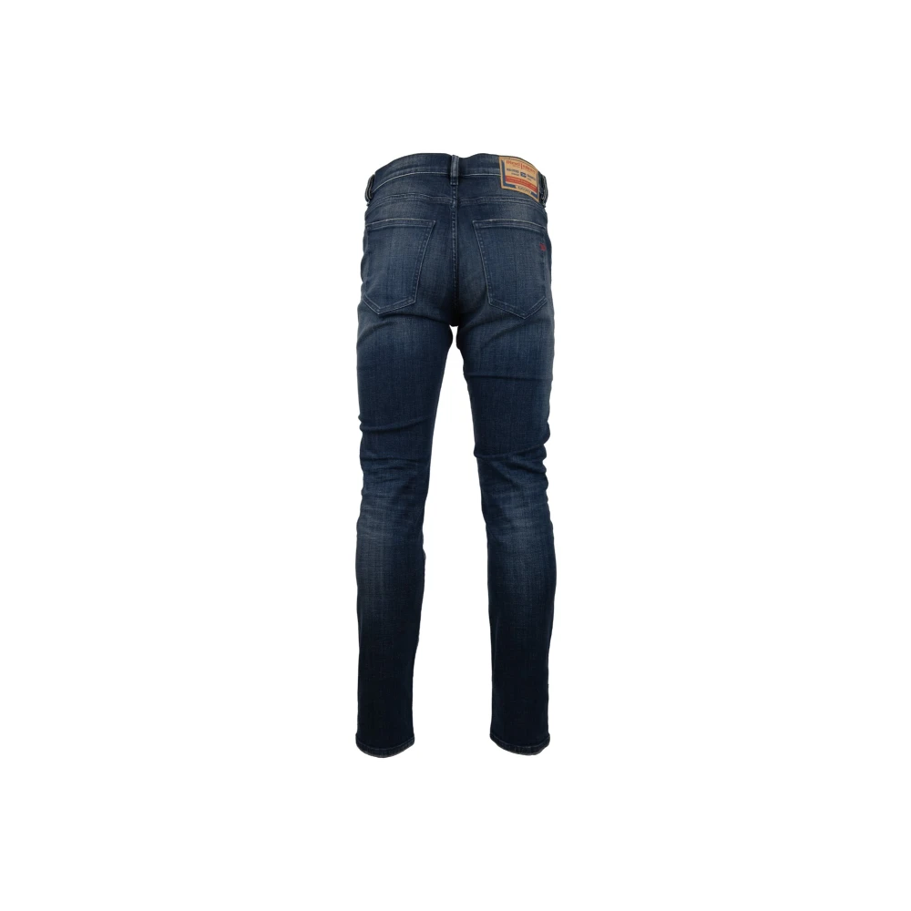 Diesel Heren Rits Knoop Jeans Blue Heren