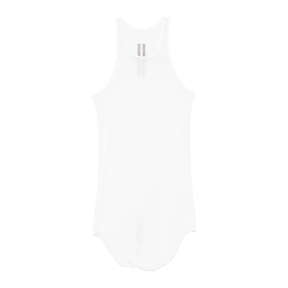 Rick Owens Rib Tanktop in Melk White Dames