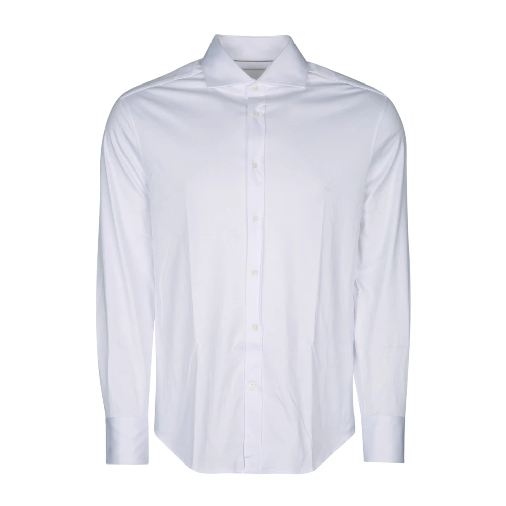 BRUNELLO CUCINELLI Ronde Hals Korte Mouw Top White Heren