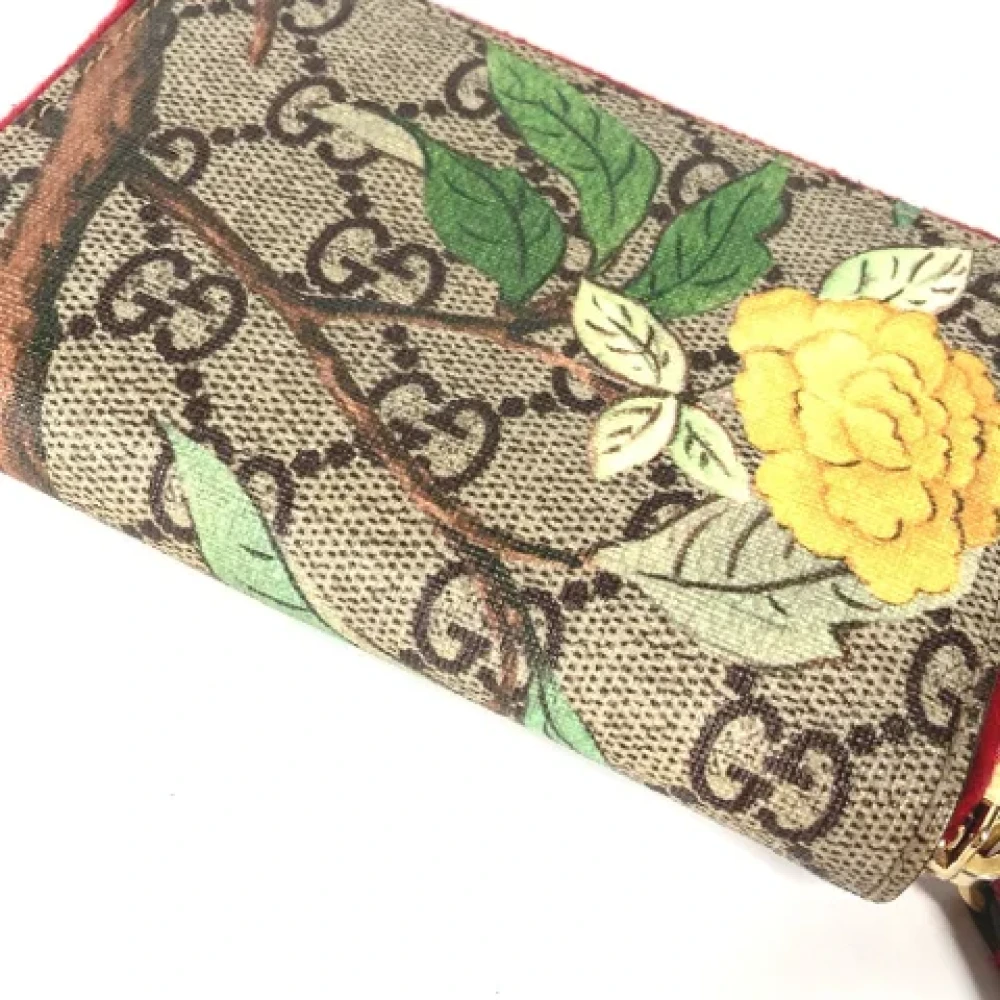 Gucci Vintage Pre-owned Canvas wallets Beige Dames