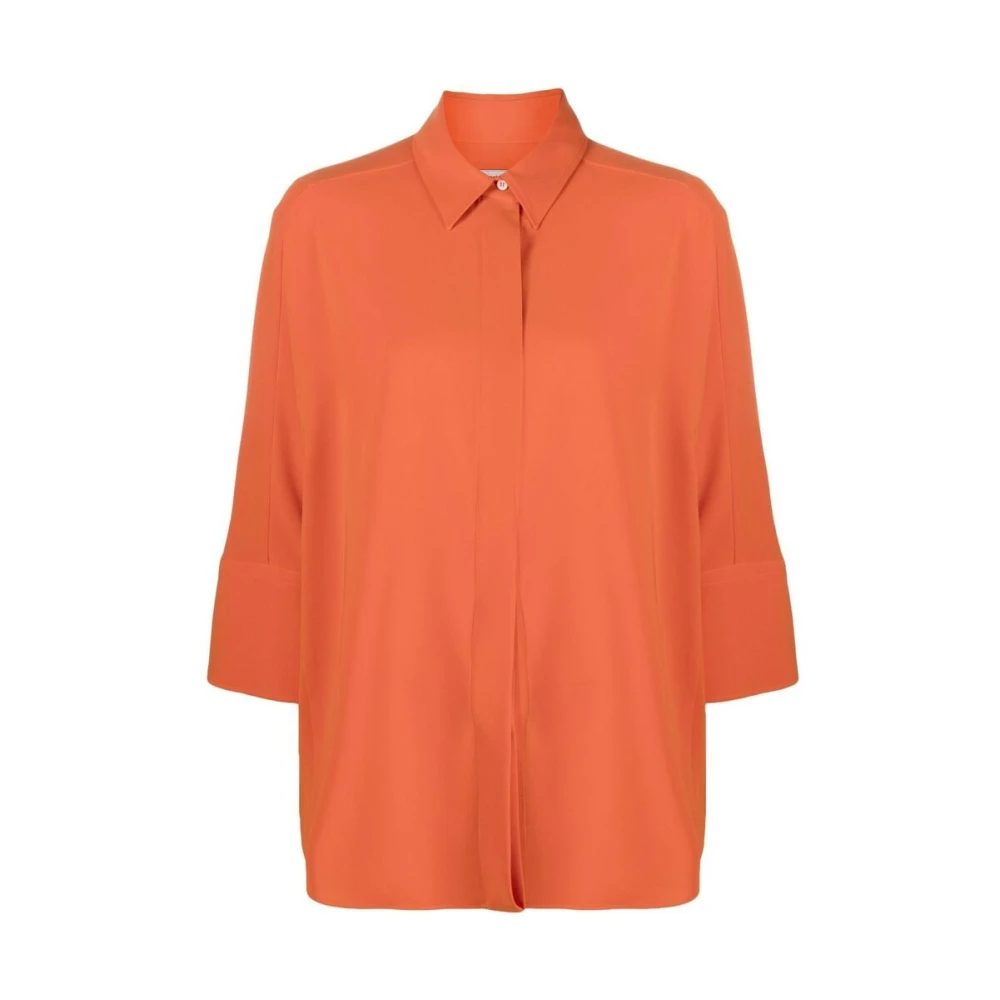 Alberto Biani Oranje Shirt met Driekwart Mouwen Orange Dames