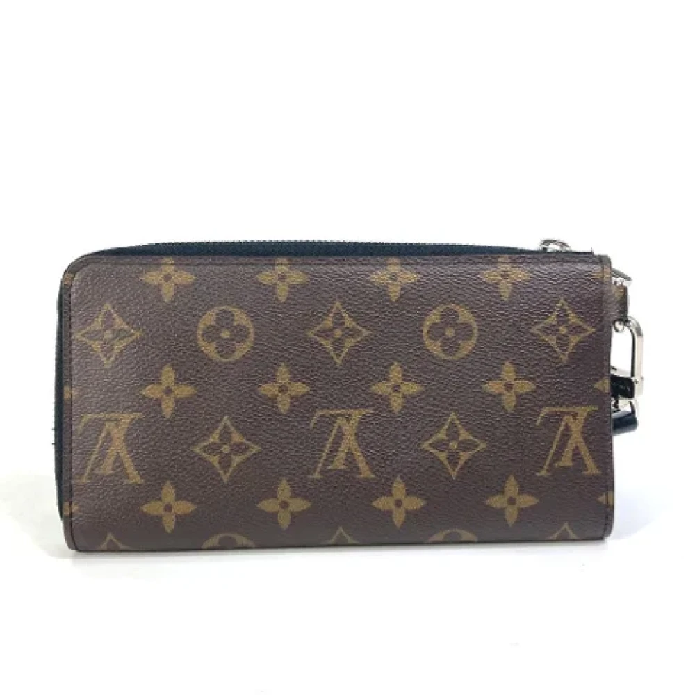 Louis Vuitton Vintage Pre-owned Cotton wallets Brown Dames
