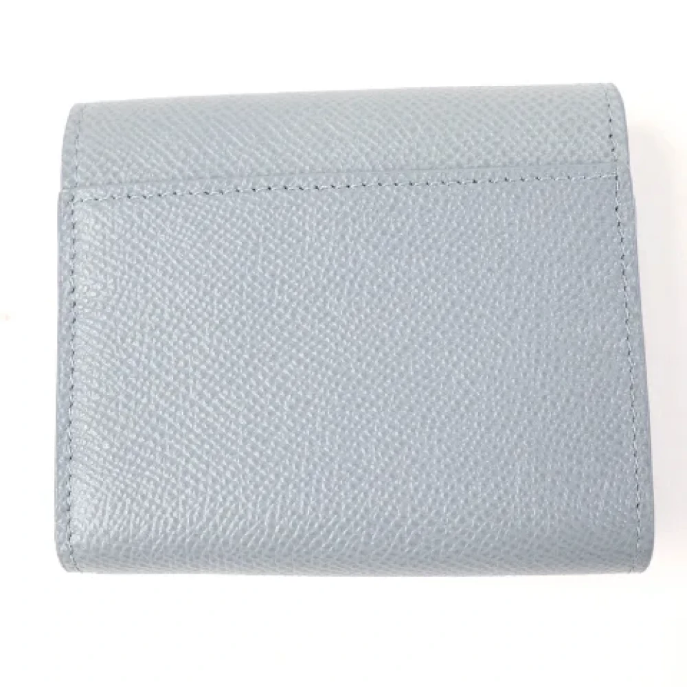 Dior Vintage Pre-owned Leather wallets Blue Dames