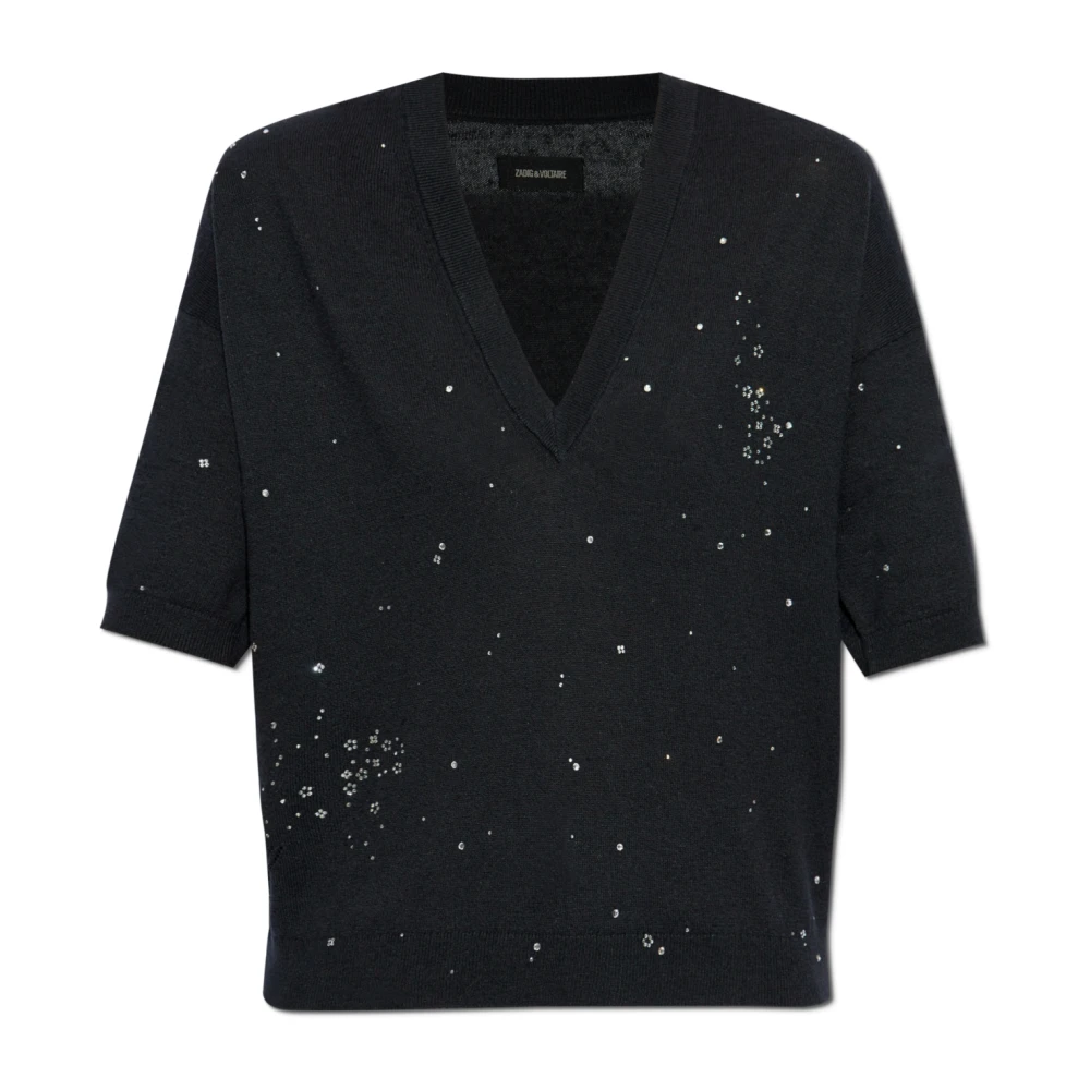 Zadig & Voltaire Trui Wully Black Dames