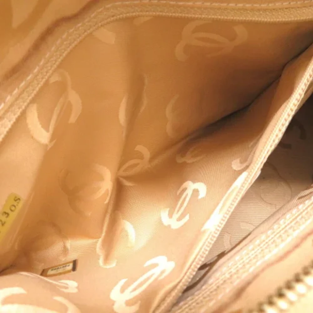 Chanel Vintage Pre-owned Fabric chanel-bags Beige Dames