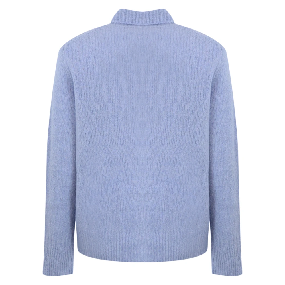 Amaránto Geribbelde Vest in Wol Kasjmier Mix Gray Heren