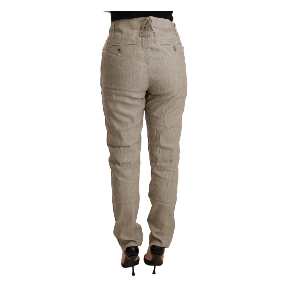 Cycle Beige Baggy Broek voor Elegante Stijl Beige Dames