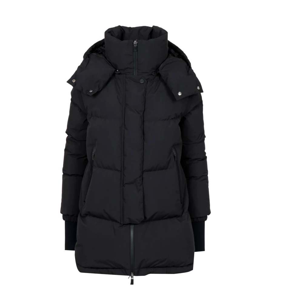 Herno Donna Nero - Piumino Lungo Trapuntato - Jackets - S
