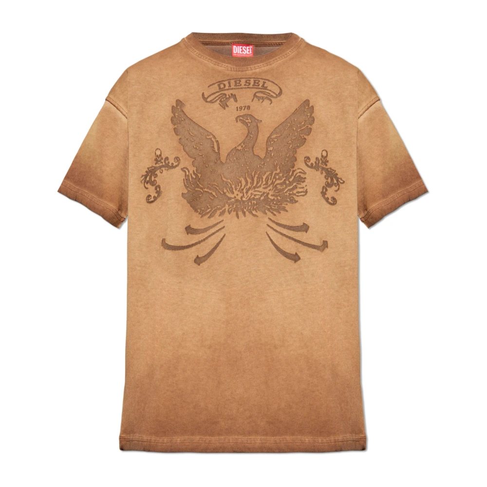 Diesel - Tops > T-Shirts - Brown - Diesel - Modalova