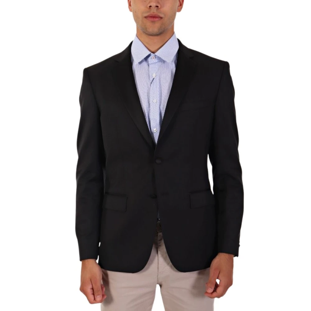 Hugo Men's Black Tuxedo1 Slim Jacket - Blazers - L - Jackets