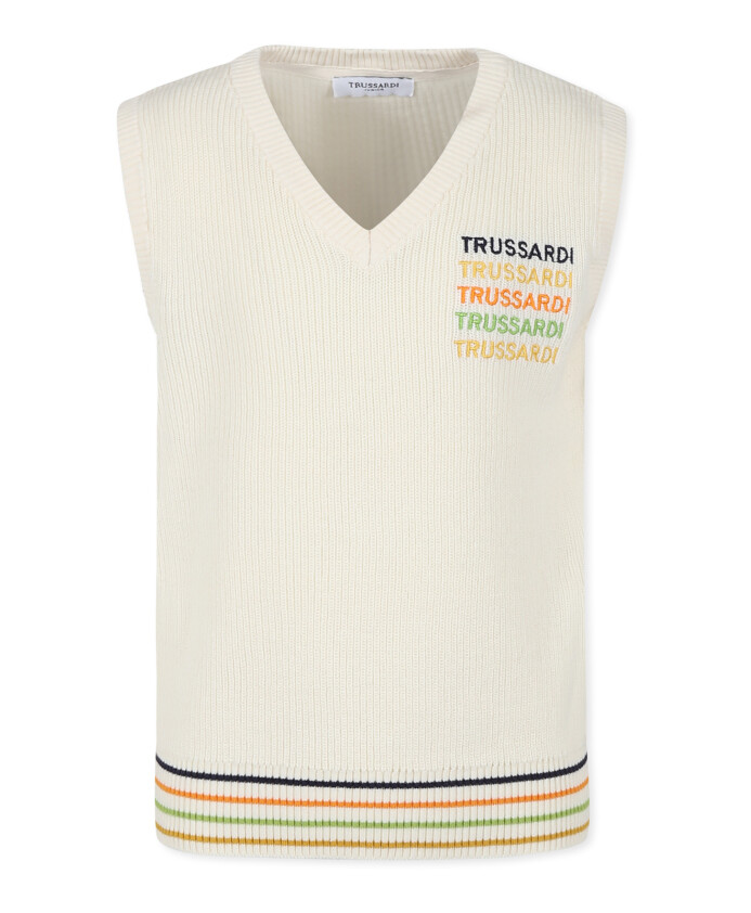 gilet-tricote-a-rayures-multicolores