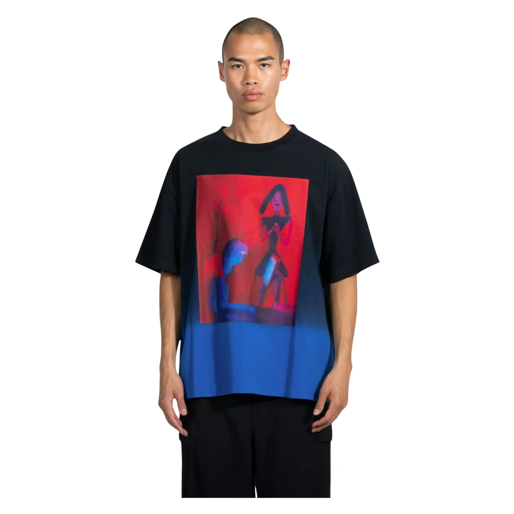 Pleasures Zwart Screen Heavyweight Tee Black Heren