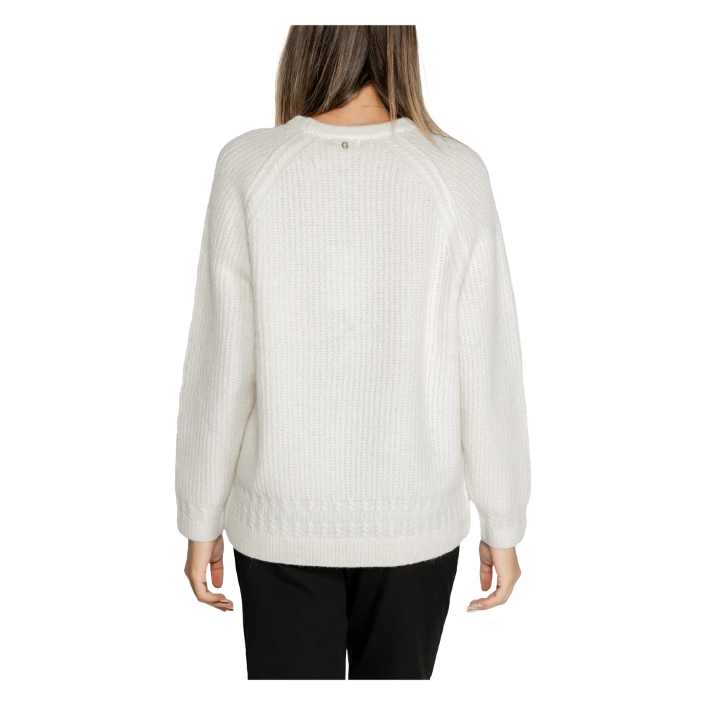 Guess Kabelgebreide trui White Dames