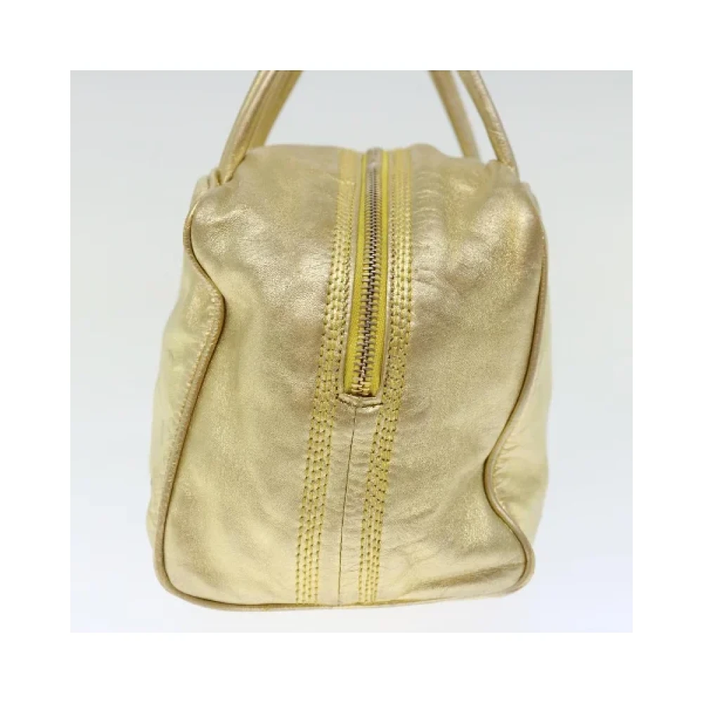 Loewe Pre-owned Leather handbags Yellow Dames