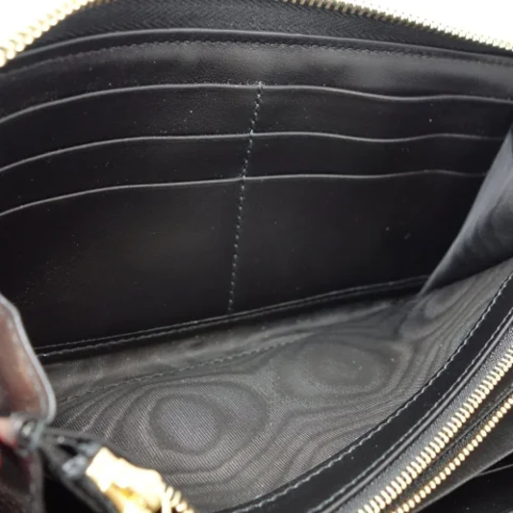 Gucci Vintage Pre-owned Leather wallets Black Dames