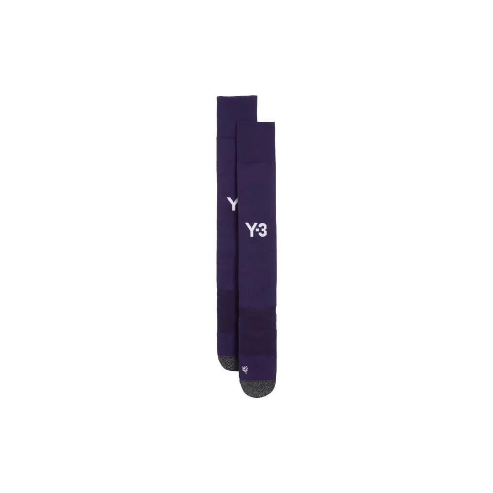 Y-3 Donkerpaarse Authentieke 4e Sokken Purple Heren