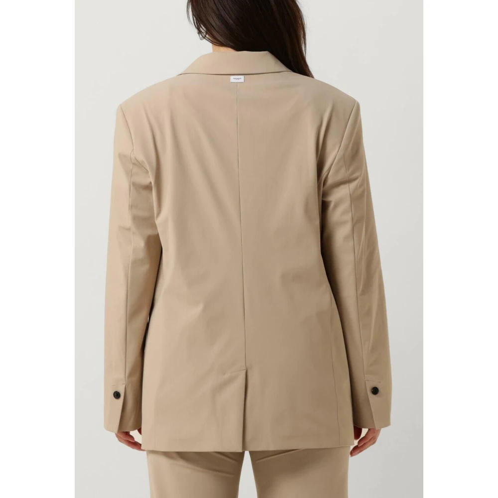 Penn&Ink N.Y Zand Blazer voor Stijlvolle Vrouwen Beige Dames