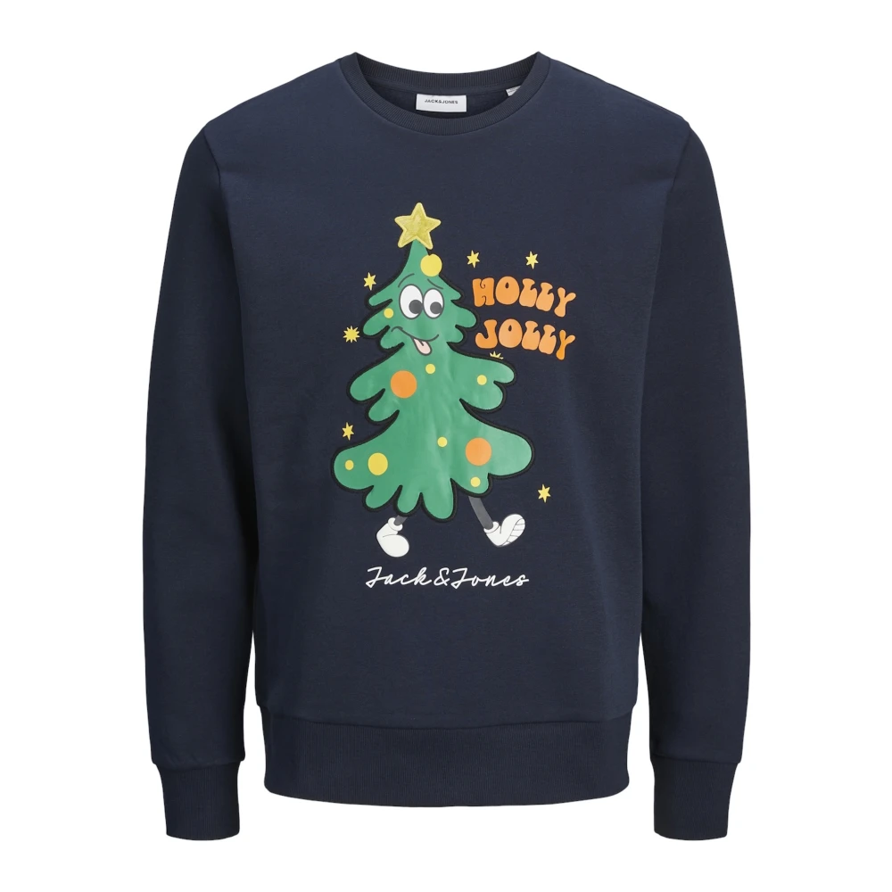 jack & jones Kerst Jolly Sweatshirt Blue Heren