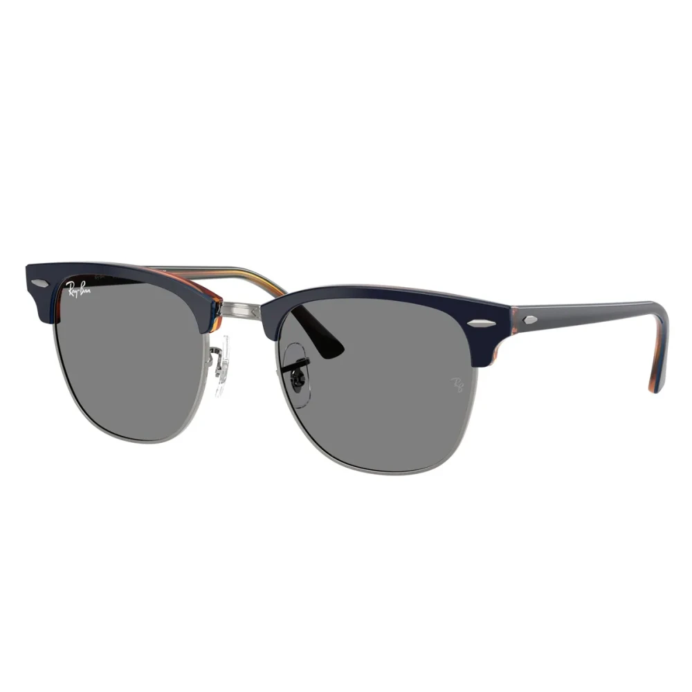 Ray-Ban Unisex Blue Clubmaster Sunglasses Gunmetal- Havana