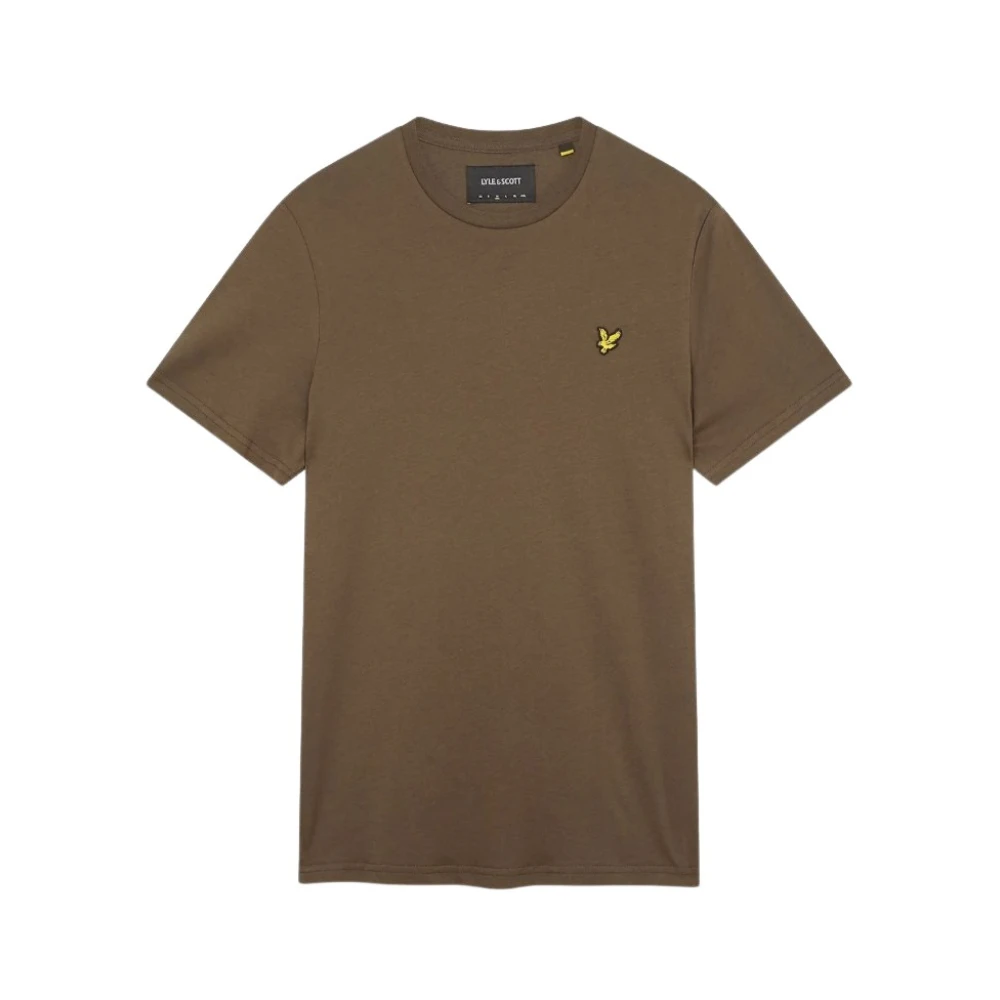 Lyle & Scott Uomo Verde T Shirt Girocollo In Cotone - Immagine 4