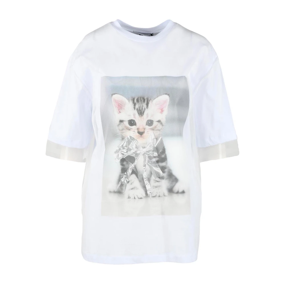 Msgm - Tops > T-Shirts - White - Msgm - Modalova