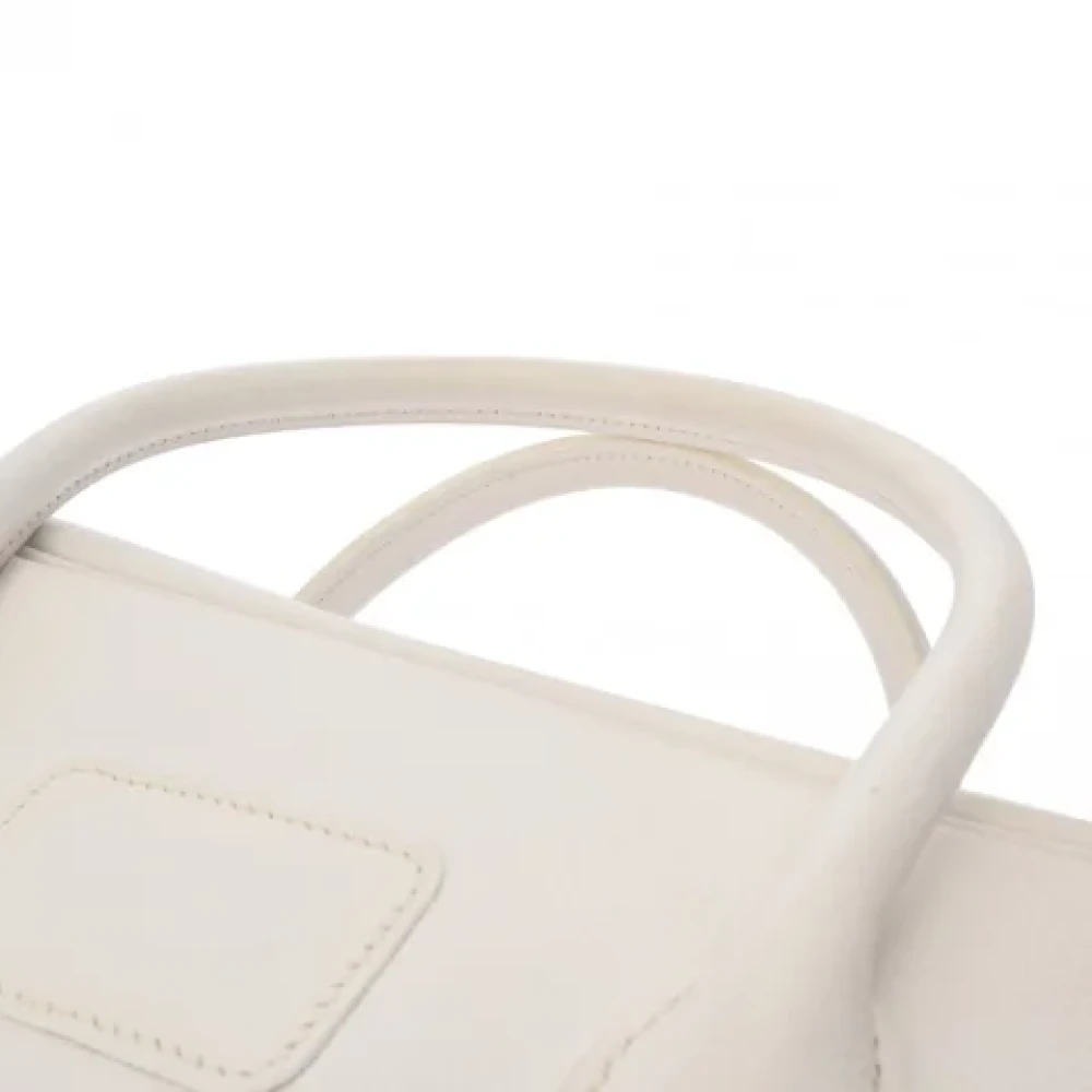 Hermès Vintage Pre-owned Leather handbags White Dames