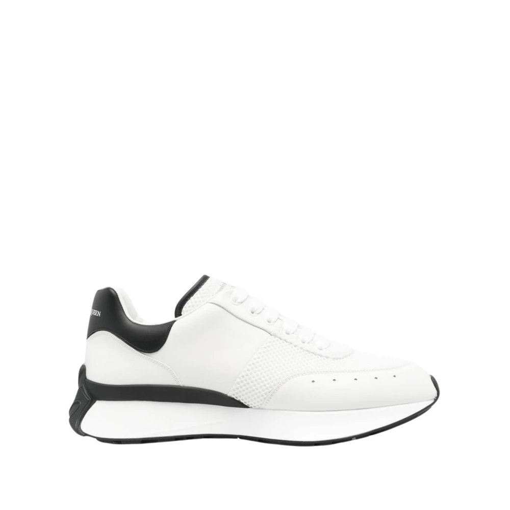 Alexander McQueen Vita Chunky Sneakers med Italienska Detaljer White, Herr