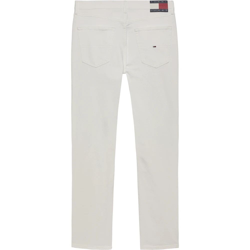 Tommy Jeans Witte Slim Fit Katoen Stretch Jeans White Heren