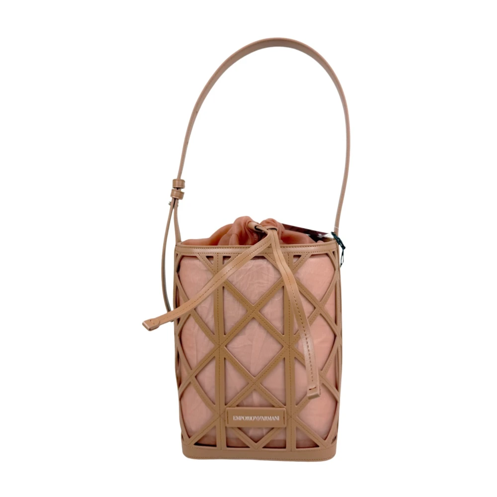 Emporio Armani Vrouw Roze Tassen Dames, One Size, Leer, Deva Secchiello