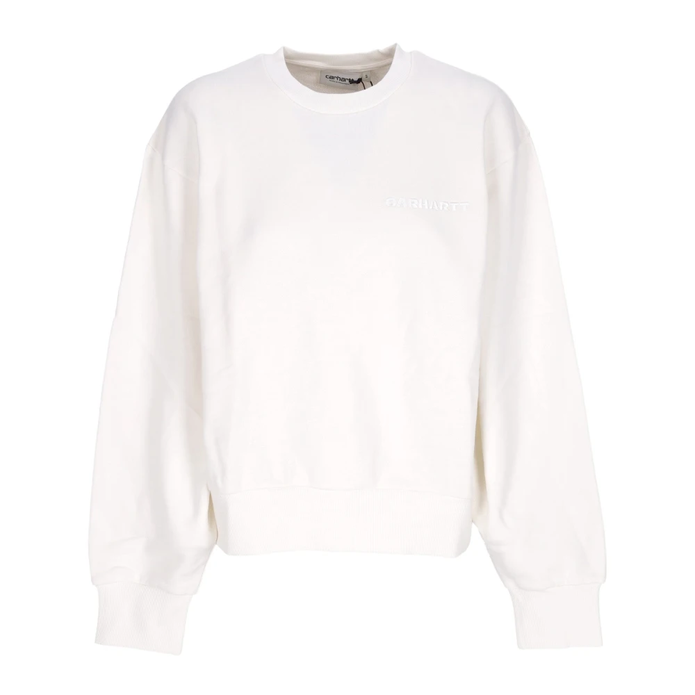 Carhartt WIP Lichtgewicht Crewneck Sweatshirt Beige Dames