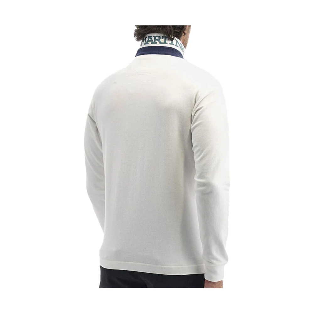 LA MARTINA Wit Langarm Poloshirt White Heren