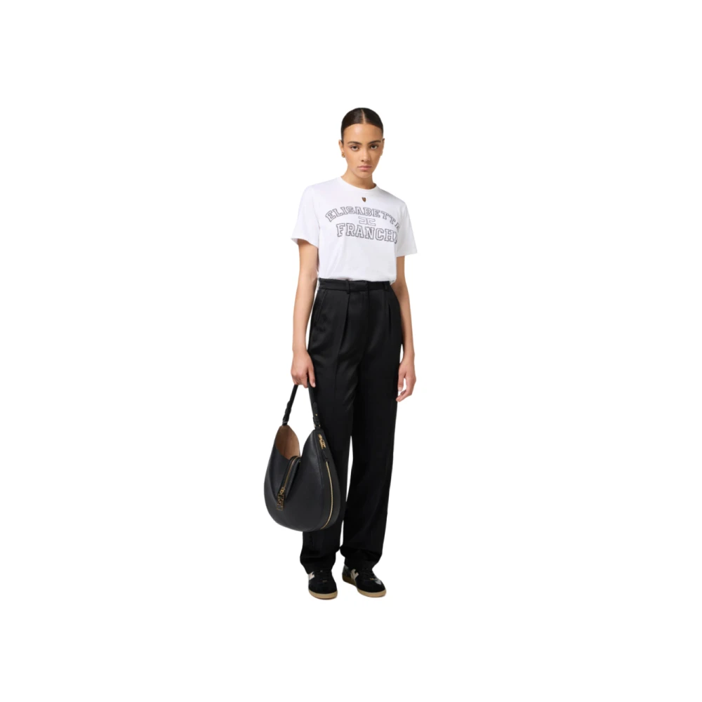Elisabetta Franchi Stijlvolle Sweater Collectie White Dames