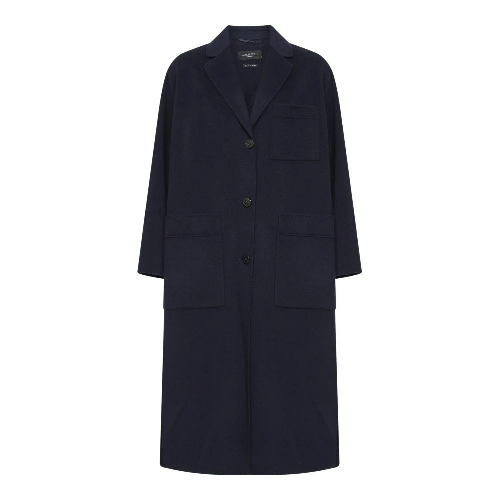 Weekend Max Mara Women's Blue Single-Breasted Coats, 2XS, Galosce Coat