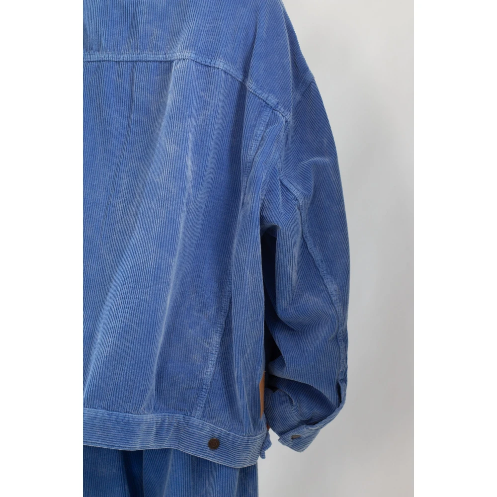 Haikure Velvet Oversize Jacket in T0171 Blue Dames